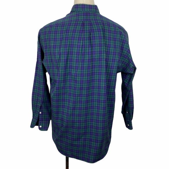 Ralph Lauren Blake Cotton Plaid Button Down XL - Picture 8 of 9